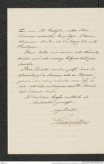 Nachlass Franz Steindachner, Brief von Franz Liechtenstern an Franz Steindachner (01.04.1883), Inv.Nr. 303.07, Seite 2